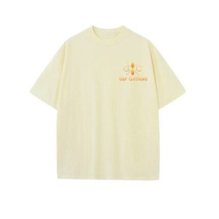 GAP CLOTHING Classic Logo Short Sleeve Tee in Light Yellow