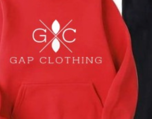 GAP CLOTHING Unisex Red Hoodie and Black Joggers Set
