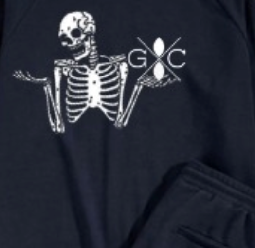 Skeleton Embrace Graphic Sweatshirt and Joggers Set