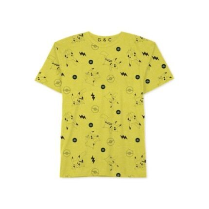 “Buzzing Bees and Electric Eyes Yellow Graphic T-Shirt”