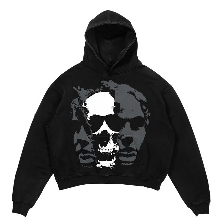Men’s Graphic Skull Print Pullover Hoodie